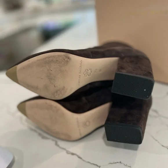 Loeffler Randall Brown Suede Isla Bootie - Picture 5 of 14